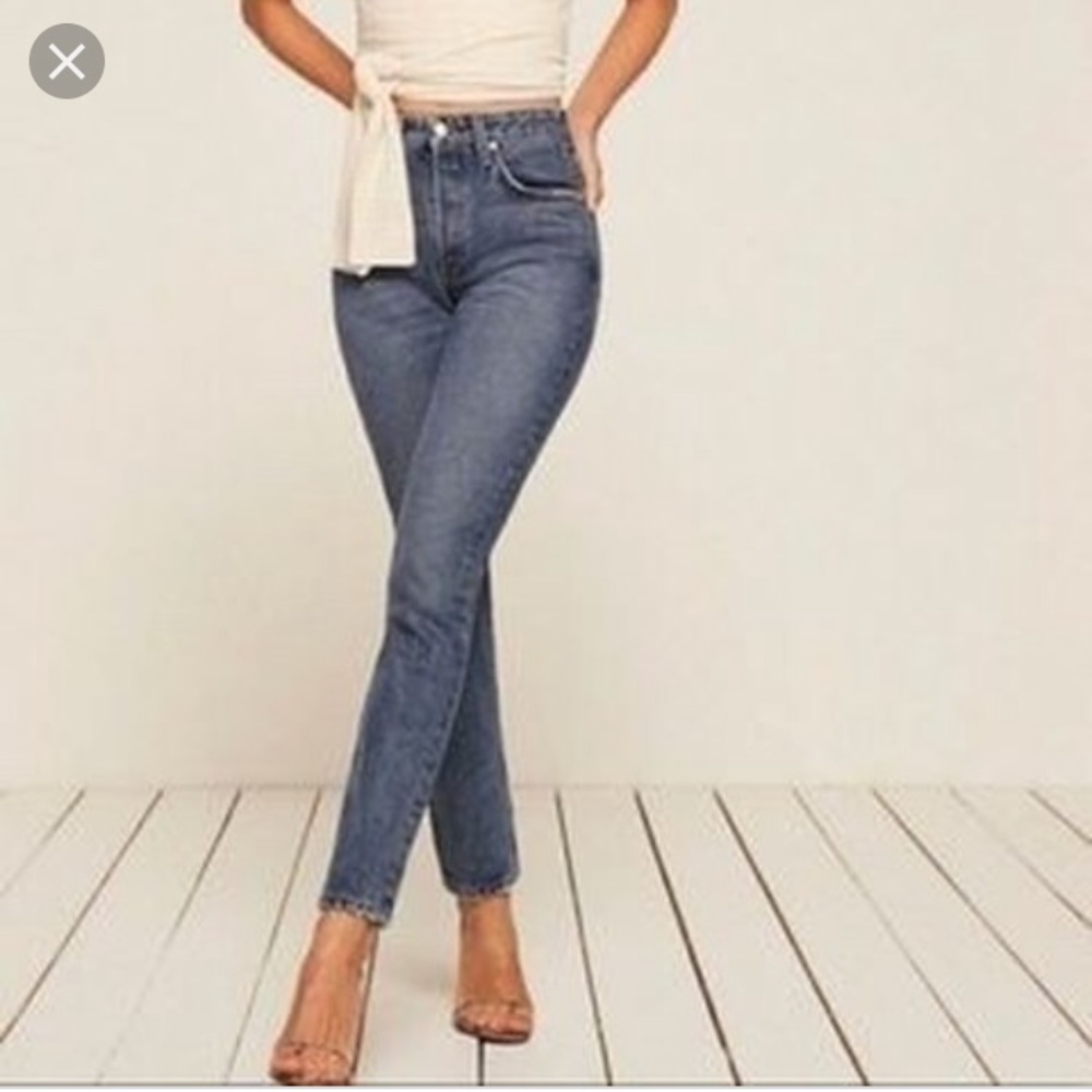 Reformation Skinny French Jean - Baltic - 25